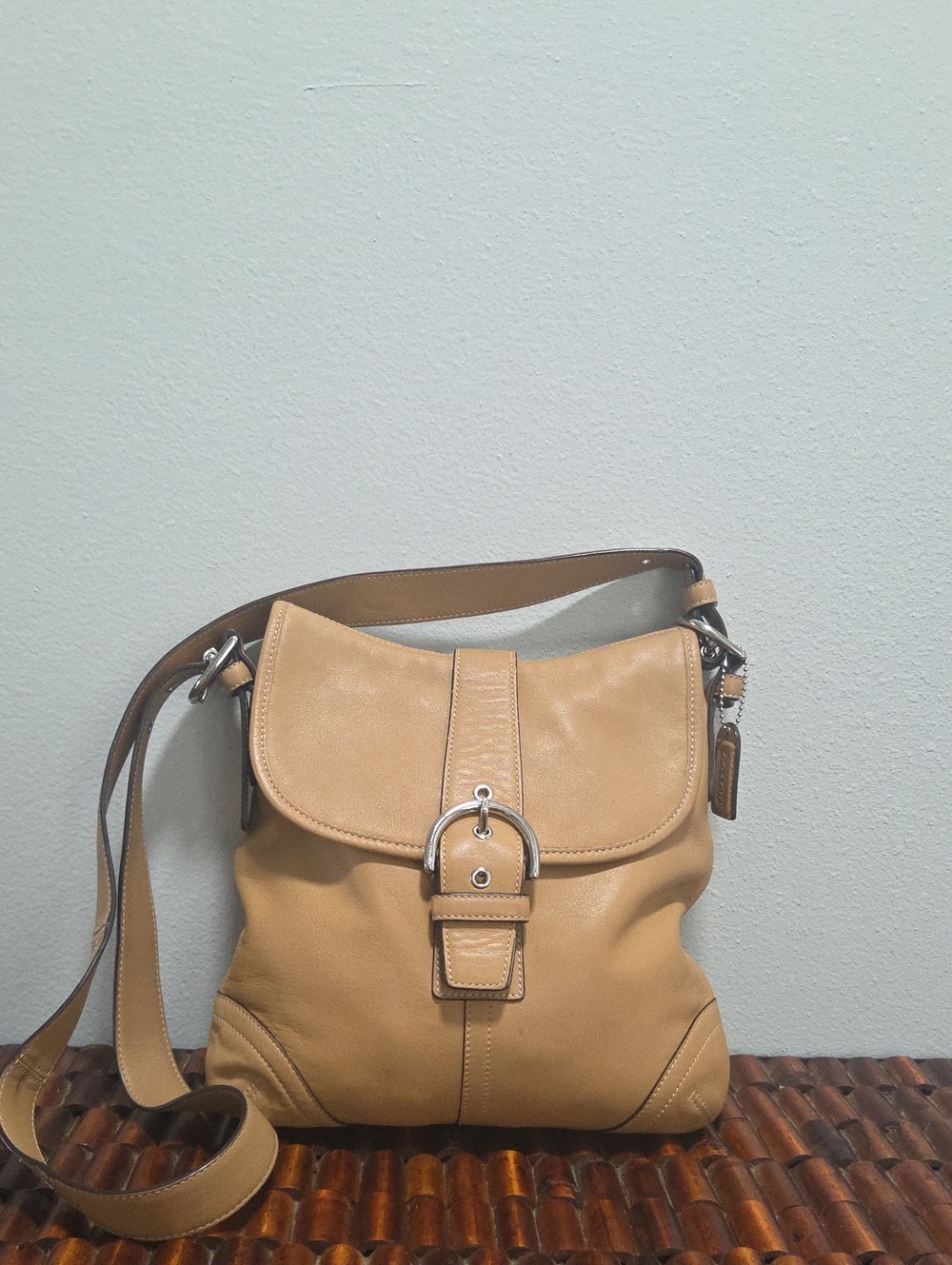Coach Soho 2005 Tan Adjustable Strap Bag